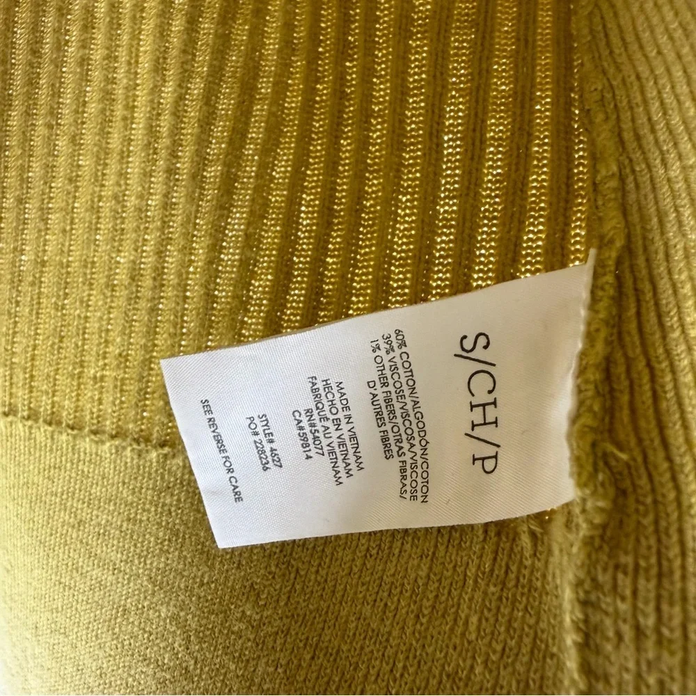 Cabi Happy Pullover Sweater Cowl Neck #4637 Green Asymmetric S Artsy Layer